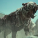 A zombified white tiger.